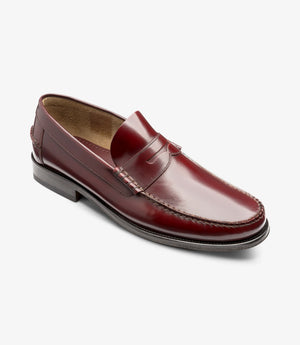 LOAKE Princeton Moccasin shoe - Burgundy