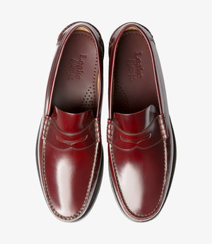 LOAKE Princeton Moccasin shoe - Burgundy