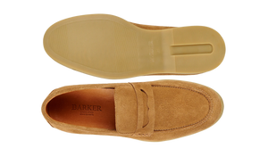 Barker Santiago Loafer - Tan Suede