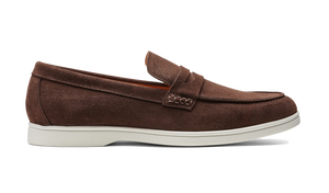 Barker Santiago Loafer - Coffee Suede