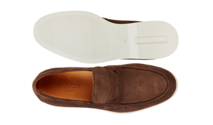 Barker Santiago Loafer - Coffee Suede