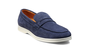Barker Santiago Loafer - Navy Suede