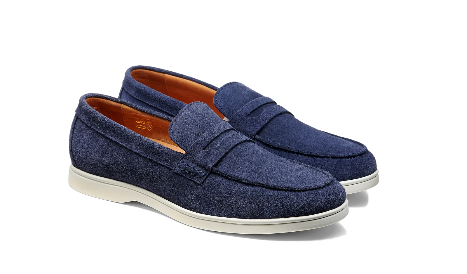 Barker Santiago Loafer - Navy Suede