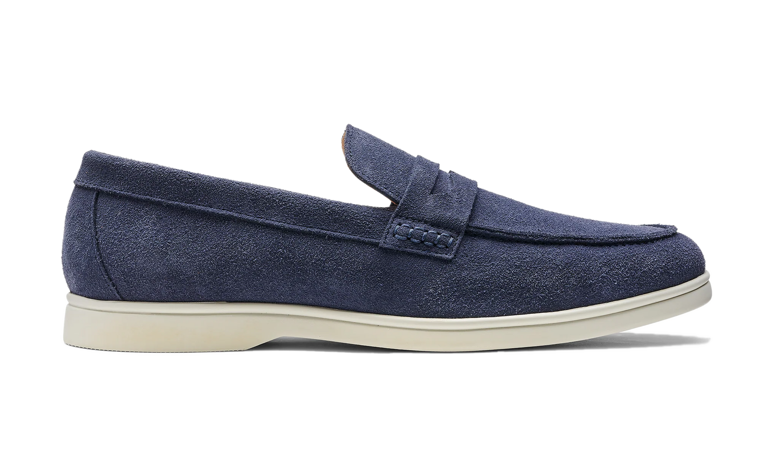 Barker Santiago Loafer - Navy Suede