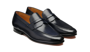 Barker Sawyer Loafer - Navy Calf