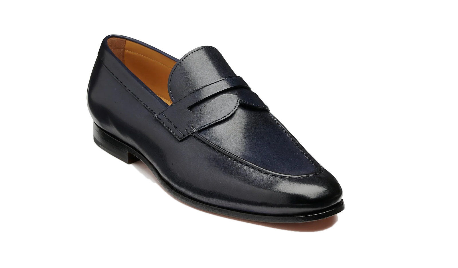 Barker Sawyer Loafer - Navy Calf