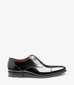LOAKE Sharp Stylish toe cap Oxford shoe - Black
