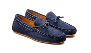 Barker Silverstone Pull-Up - Navy Suede