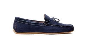 Barker Silverstone Pull-Up - Navy Suede