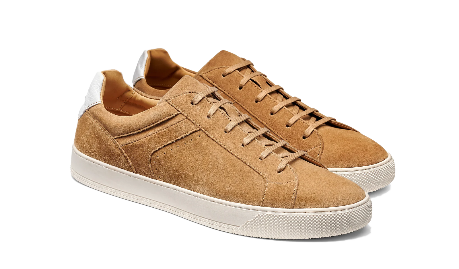 Barker Skylar Sneakers - Copper Suede / White Calf