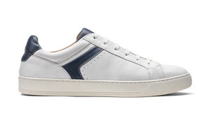 Barker Skylar Sneakers - White Calf / Navy Calf