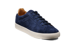 Barker Skylar Sneakers - Navy Suede / White Calf