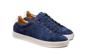 Barker Skylar Sneakers - Navy Suede / White Calf