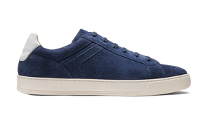 Barker Skylar Sneakers - Navy Suede / White Calf
