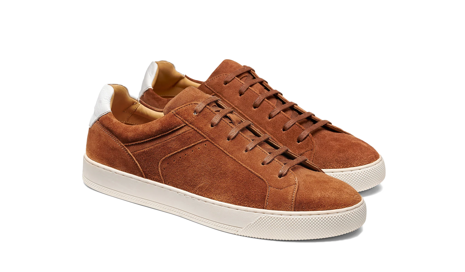 Barker Skylar Sneakers - Camel Suede / White Calf