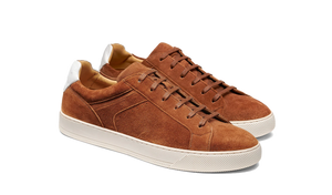 Barker Skylar Sneakers - Camel Suede / White Calf