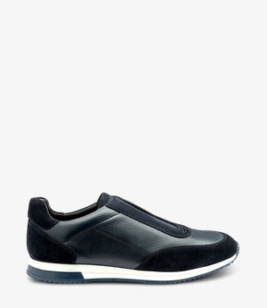 LOAKE Ballentyne Sneakers - Navy Suede & Grain Leather