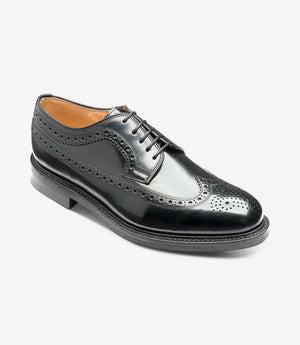 LOAKE Sovereign Classic Brogue Shoe - Black