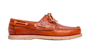 Barker Wallis Moccasin Shoe - Tan Pull Up