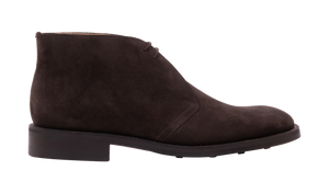 Barker Sandwell Chukka Boots - Dark Brown Suede