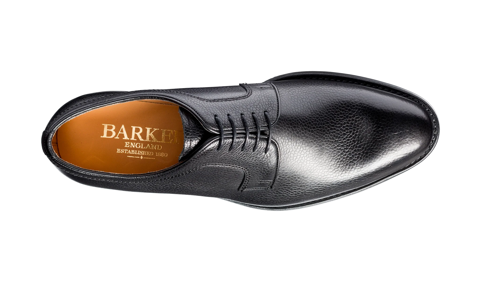 Barker Skye Versatile Derby Shoe -Black Grain