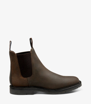 LOAKE Tintagel Chelsea Boot - Brown Rough-Out Suede