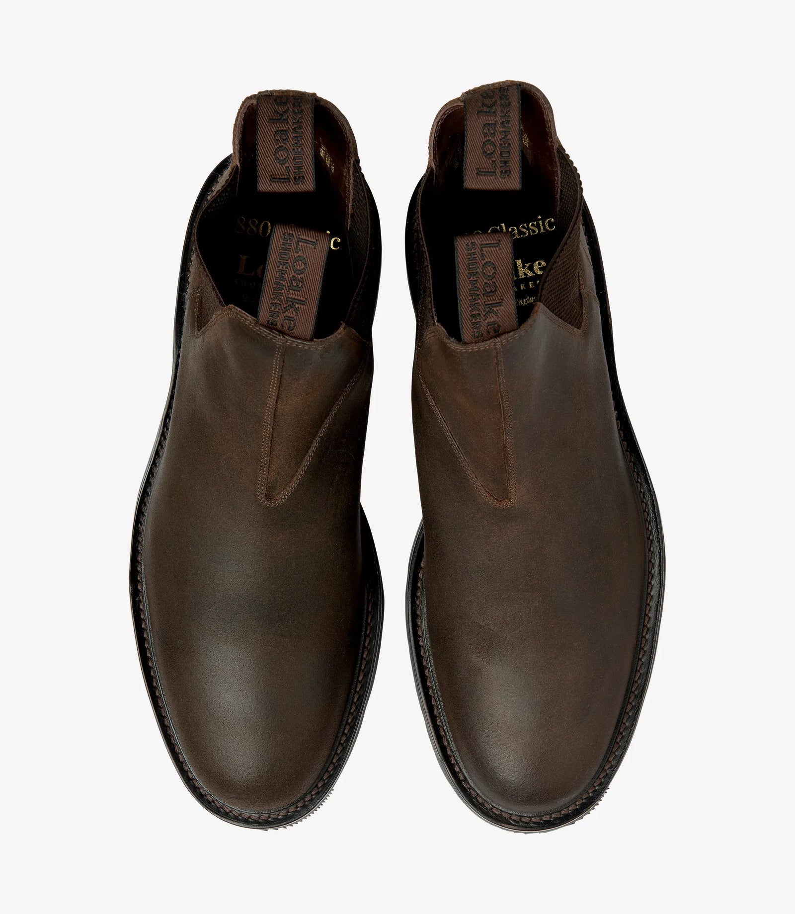 LOAKE Tintagel Chelsea Boot - Brown Rough-Out Suede
