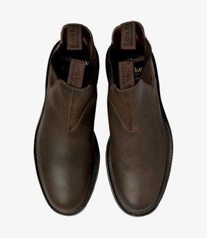 LOAKE Tintagel Chelsea Boot - Brown Rough-Out Suede