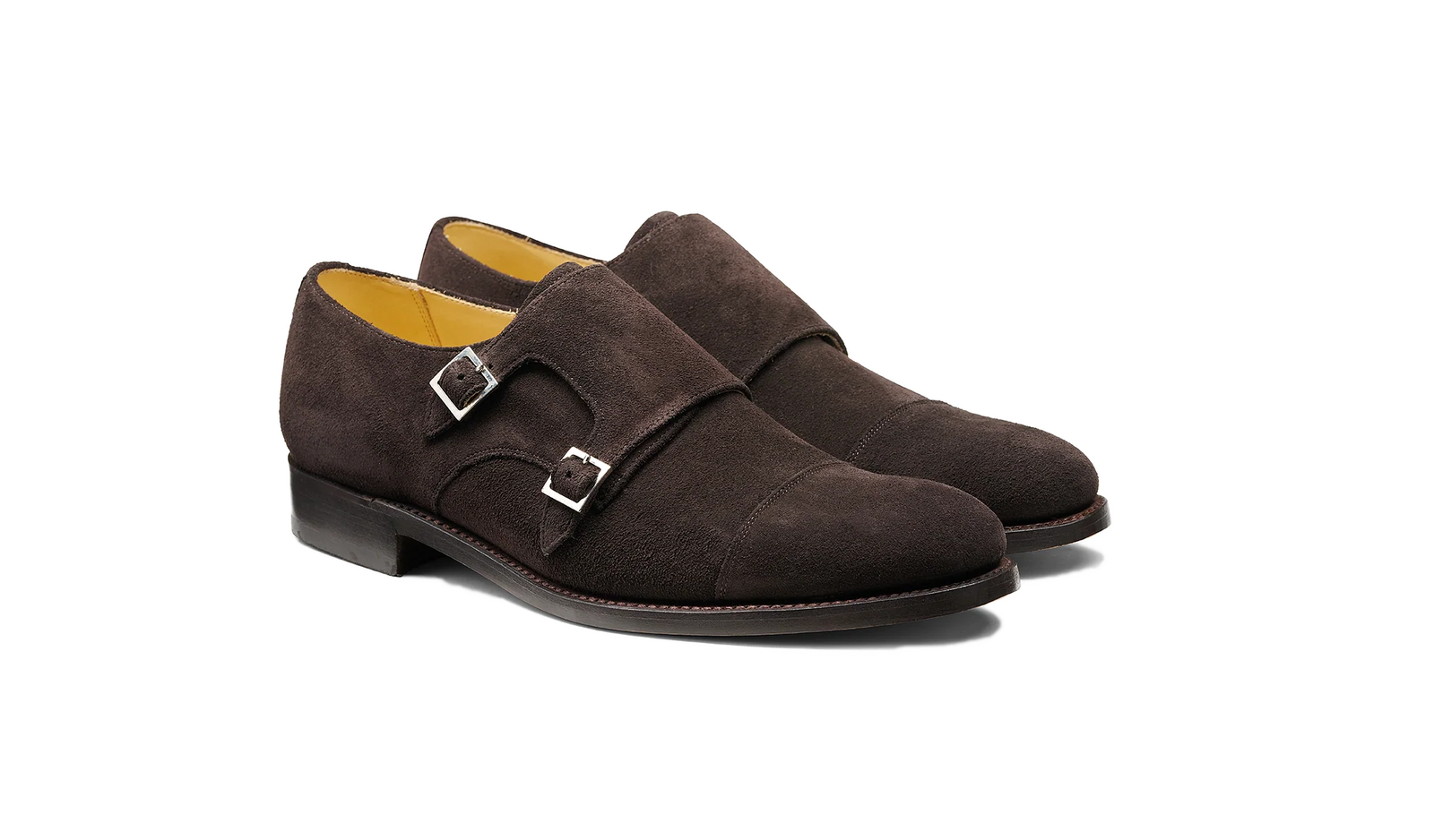 Barker Tunstall Buckle-Monk Shoe  - Ebano Suede