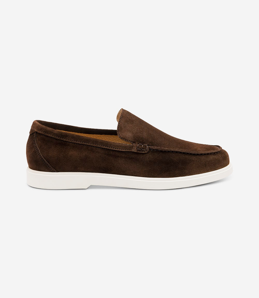 LOAKE  Tuscany - Suede Loafers -  Chocolate