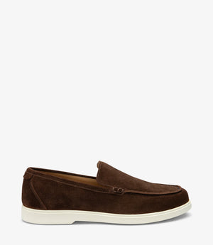 LOAKE Tuscany Suede Loafers - Chocolate
