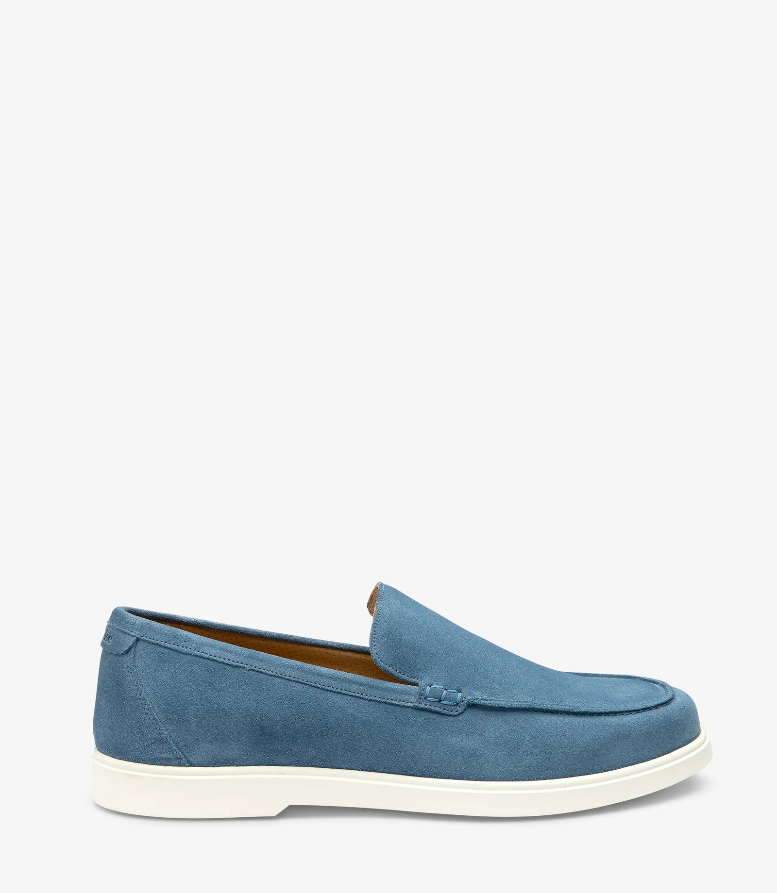 LOAKE Tuscany Suede Loafers - Light Blue