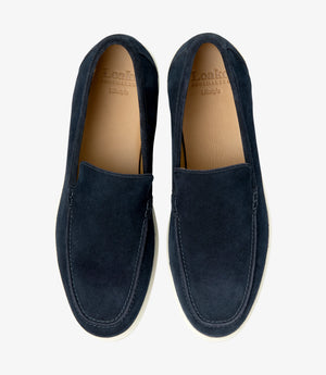LOAKE  Tuscany Suede Loafers -  Navy Suede