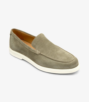LOAKE  Tuscany Suede Loafers -  Pistachio Suede
