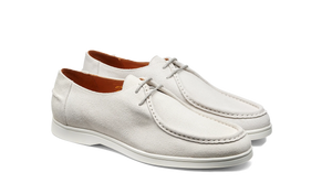 Barker Vigo Loafer - White Suede