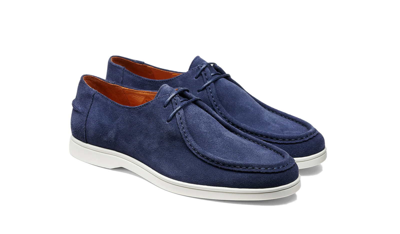 Barker Vigo Derby Shoe - Navy Suede