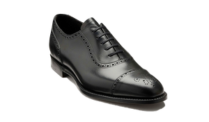 Barker Warwick Toe Cap Oxford Brogue - Black Calf
