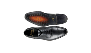 Barker Warwick Toe Cap Oxford Brogue - Black Calf