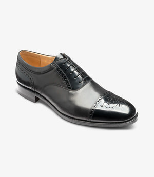 LOAKE Woodstock Two Tone Oxford Shoe - Black