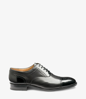 LOAKE Woodstock Two Tone Oxford Shoe - Black