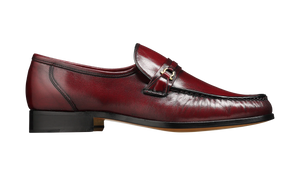 Barker Wade Loafer Shoe - Burgundy Kid