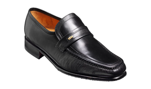Barker Wesley Loafer Shoe - Black Calf