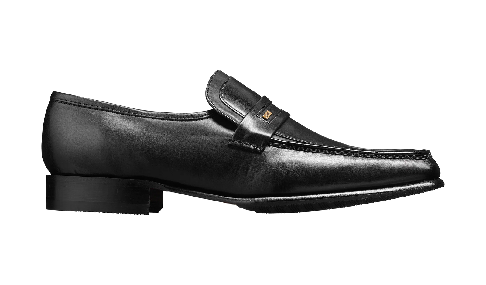 Barker Wesley Loafer Shoe - Black Calf