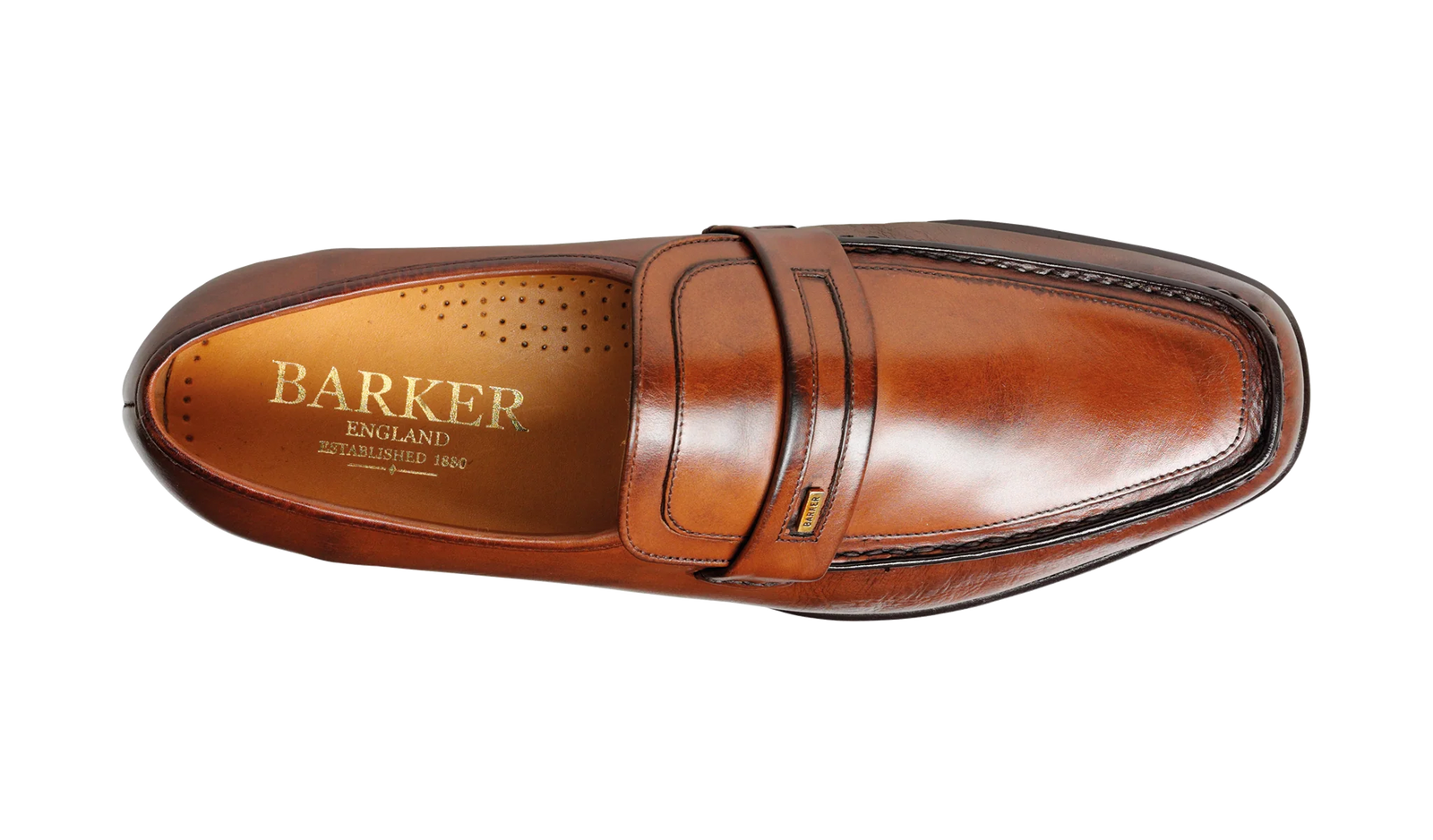 Barker Wesley Loafer Shoe - Chestnut Calf