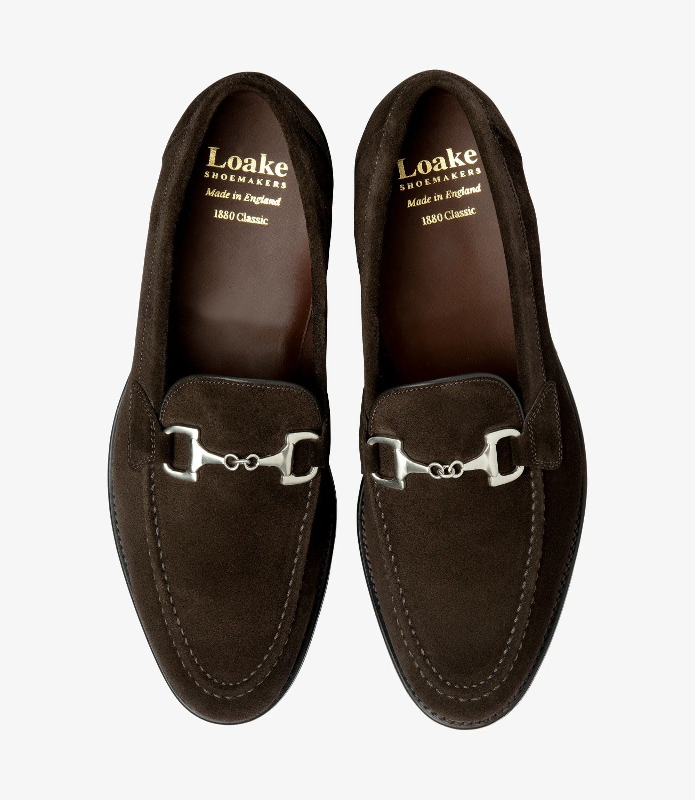 LOAKE Kensington  Loafers - Dark Brown Suede
