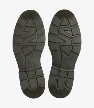 LOAKE Mowbury Apron Derby - Dark Brown Waxy