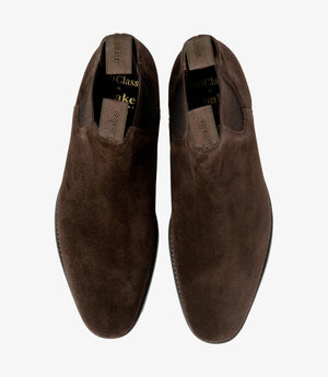 LOAKE Emsworth Chukka Boot - Dark Borwn Suede