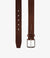 Loake Cheltenham Leather Belt - Dark Brown
