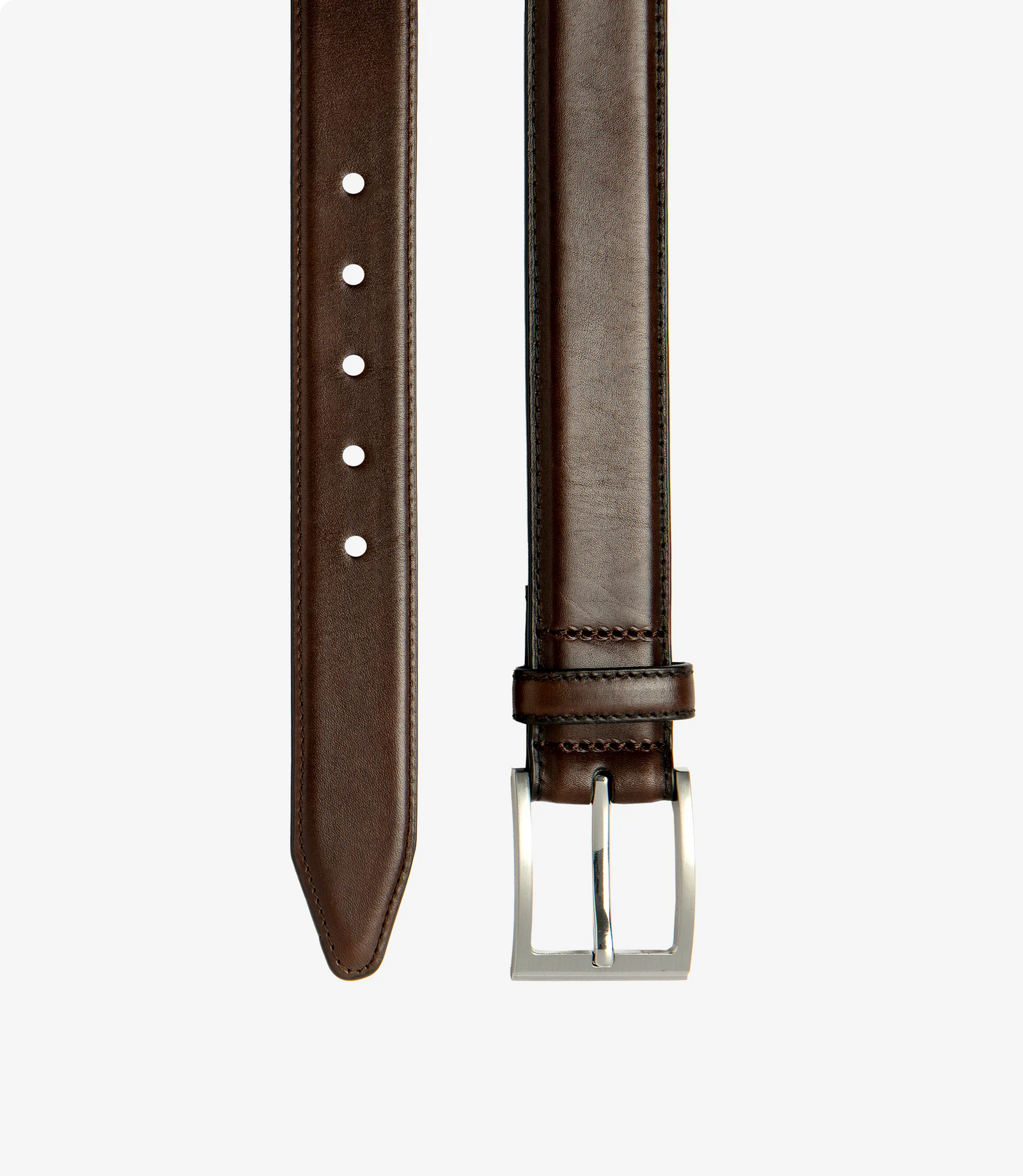Loake Philip Leather Belt - Dark Brown