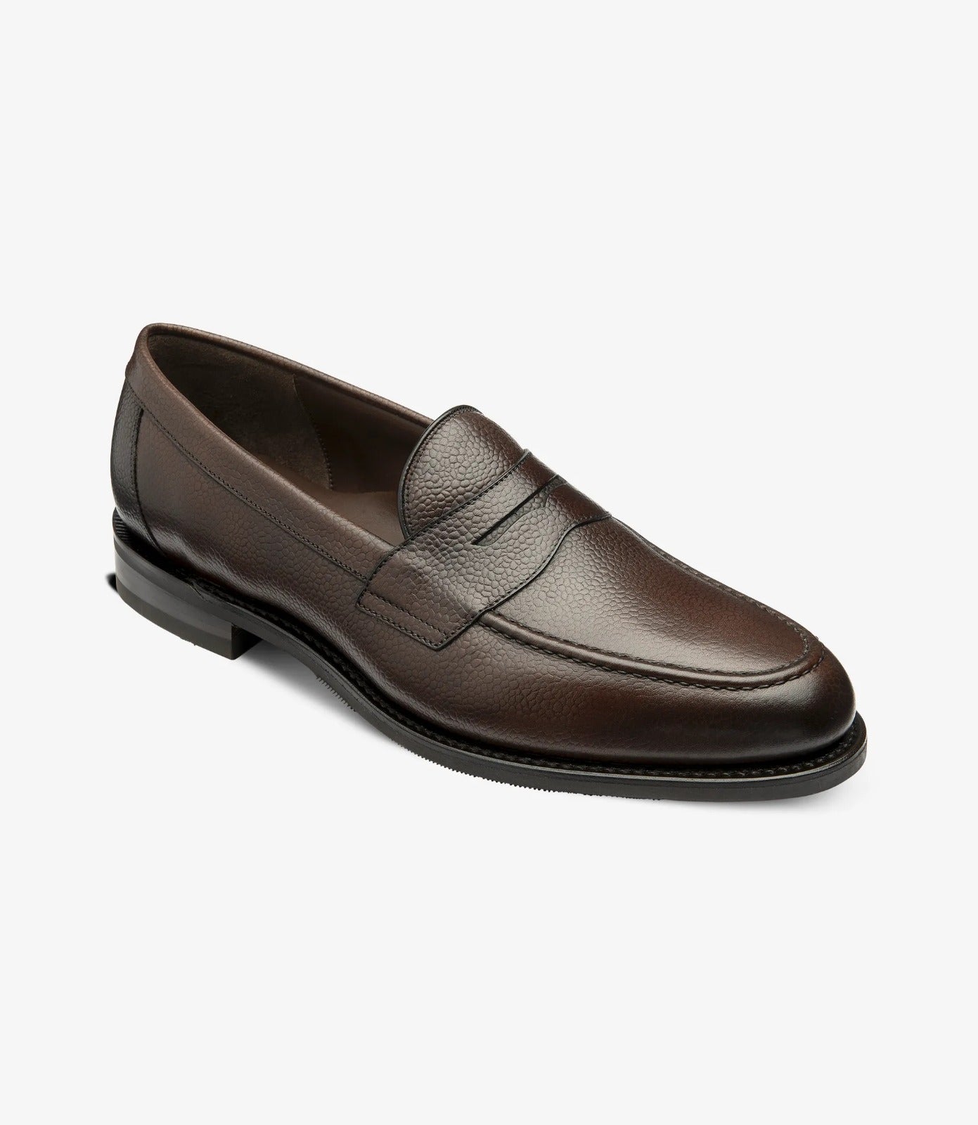 LOAKE Imperial Loafer - Brown Grain Calf  - (F) fitting rubber Sole